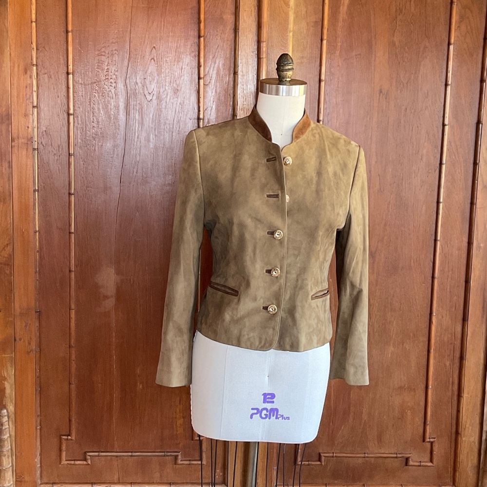Tan Doeskin Suede Women's Jacket